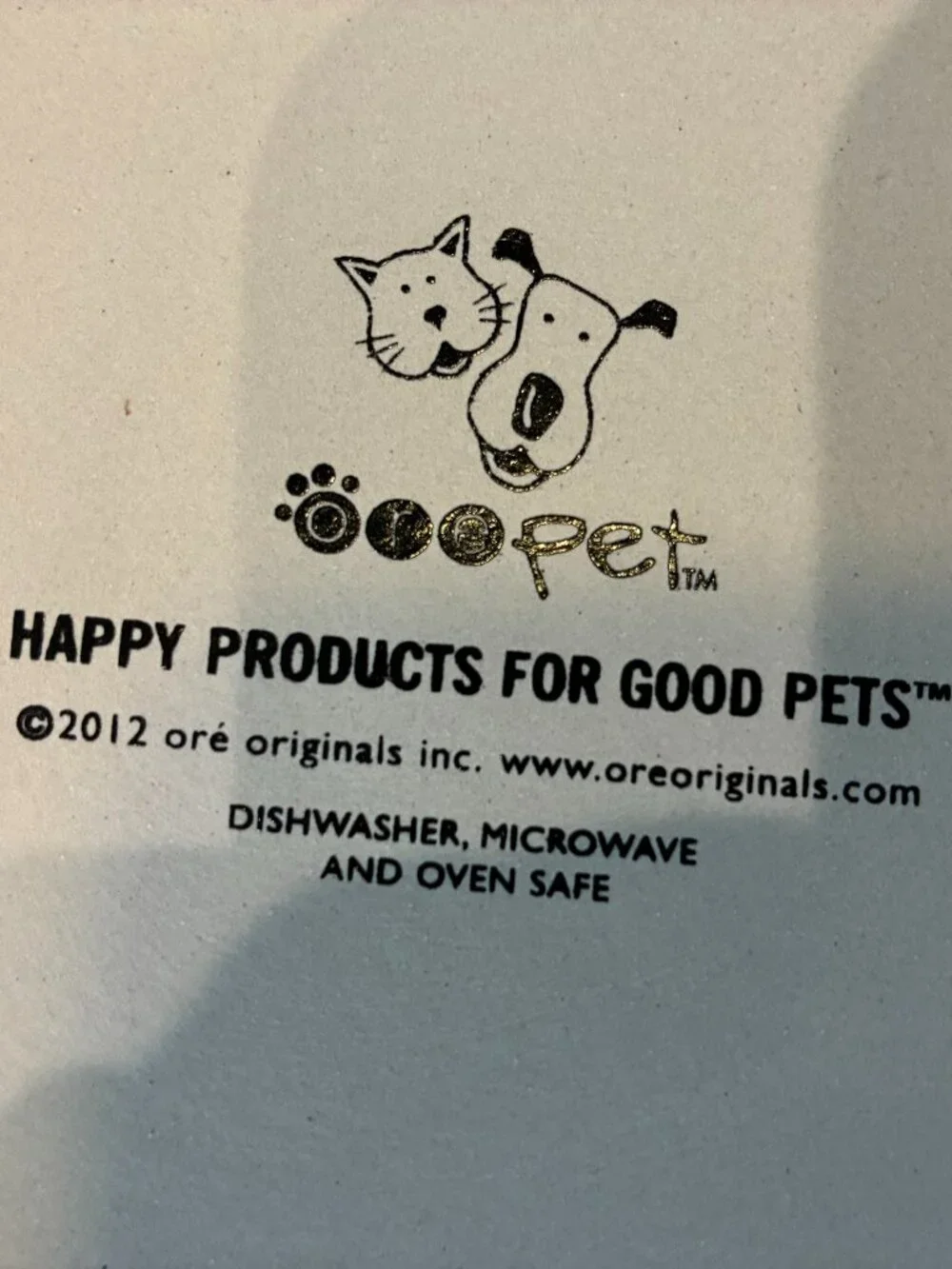 Red ceramic dog bowl by Ore Pet. NWT